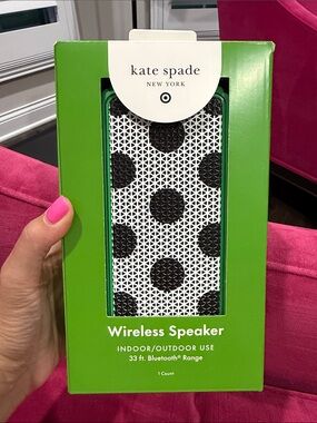 kate spade Black & White Polka Dot Wireless Speaker
